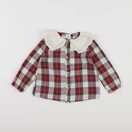 H&M - blouse rouge, beige - 12/18 mois