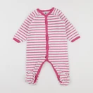 Petit Bateau - pyjama velours rose - 12 mois