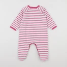 Petit Bateau - pyjama velours rose - 12 mois