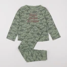 Vertbaudet - pyjama coton vert - 6 ans