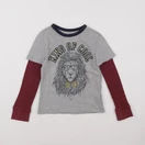 GAP - tee-shirt gris, rouge - 5 ans
