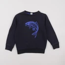 Petit Bateau - sweat bleu - 6 ans