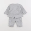 Jacadi - ensemble doublé gris - 1 mois