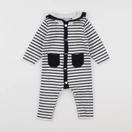 Jacadi - combinaison blanc, bleu - 6 mois