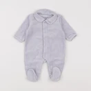 Vertbaudet - pyjama velours violet - 1 mois
