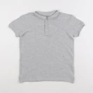 Vertbaudet - polo gris - 10 ans