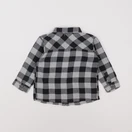 Vertbaudet - chemise gris, noir - 9 mois