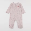 Vertbaudet - pyjama velours rose - 9 mois