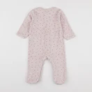 Vertbaudet - pyjama velours rose - 9 mois