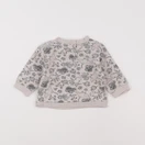 Vertbaudet - sweat gris - 6 mois