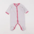 Petit Bateau - pyjama velours blanc - 3 mois