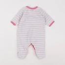 Petit Bateau - pyjama velours blanc - 3 mois
