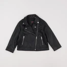 Zara - veste simili cuir noir - 2/3 ans
