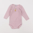 Petit Bateau - body rose - 6 mois