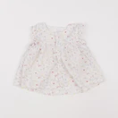 Petit Bateau - blouse blanc - 12 mois