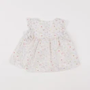 Petit Bateau - blouse blanc - 12 mois