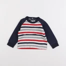 Petit Bateau - tee-shirt bleu, rouge - 12 mois