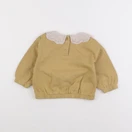 Vertbaudet - sweat jaune - 12 mois