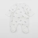 La Redoute - pyjama velours blanc - 1 mois