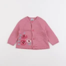 Petit Bateau - gilet rose - 6 mois