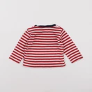 Petit Bateau - tee-shirt gris, rouge - 6 mois