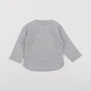 Petit Bateau - tee-shirt gris - 12 mois
