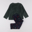 Vertbaudet - pyjama velours bleu, vert - 3 ans