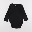 H&M - body noir - 9/12 mois