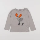 Emile et Ida - tee-shirt gris - 12 mois