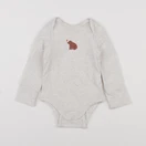 Tape à l'oeil - body gris - 9 mois