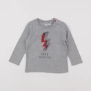 IKKS - tee-shirt gris - 12 mois