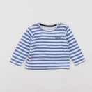 Carrément Beau - tee-shirt bleu - 6 mois