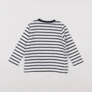 IKKS - tee-shirt blanc, bleu - 12 mois