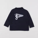 IKKS - polo imprimé au dos bleu - 12 mois