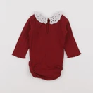 H&M - body à col rouge - 1 mois