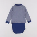 Petit Bateau - body tee-shirt bleu - 24 mois
