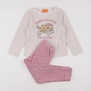 Vertbaudet - pyjama velours rose - 6 ans