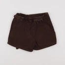 Vertbaudet - jupe short marron - 6 ans
