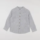 Monoprix - chemise blanc, bleu - 4 ans