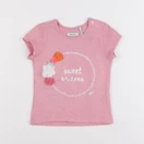 IKKS - tee-shirt rose - 18 mois