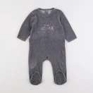 Vertbaudet - pyjama velours gris - 12 mois