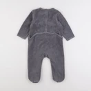 Vertbaudet - pyjama velours gris - 12 mois