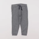 Boutchou - jogging blanc, gris - 9 mois