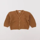 Vertbaudet - gilet marron - 12 mois