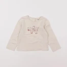 Vertbaudet - tee-shirt beige - 12 mois