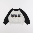 Mini Rodini - sweat blanc - 9/18 mois