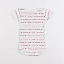 Petit Bateau - body blanc, rouge - 3 mois