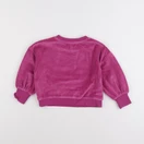 Vertbaudet - sweat velours rose - 2 ans