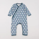 Pigeon Organics - combinaison bleu - 6/12 mois
