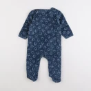 Vertbaudet - pyjama velours bleu - 9 mois